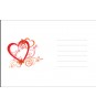 Купить деревянную открытку "Два сердца"  оптом