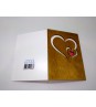 Купить деревянную открытку "Два сердца"  оптом