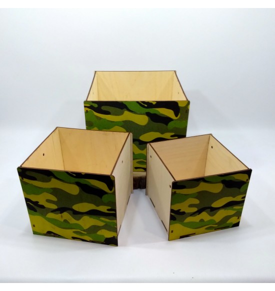 Набор коробок для подарков "Хаки"