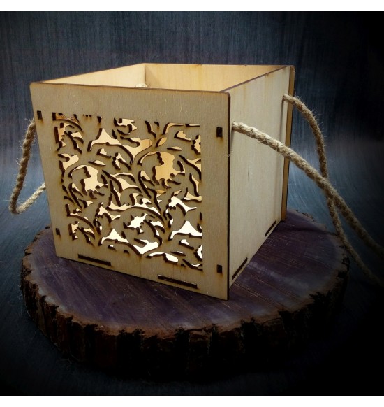 Коробки подарочные, Коробочка Оранжерея, 15x15x15 см, 
